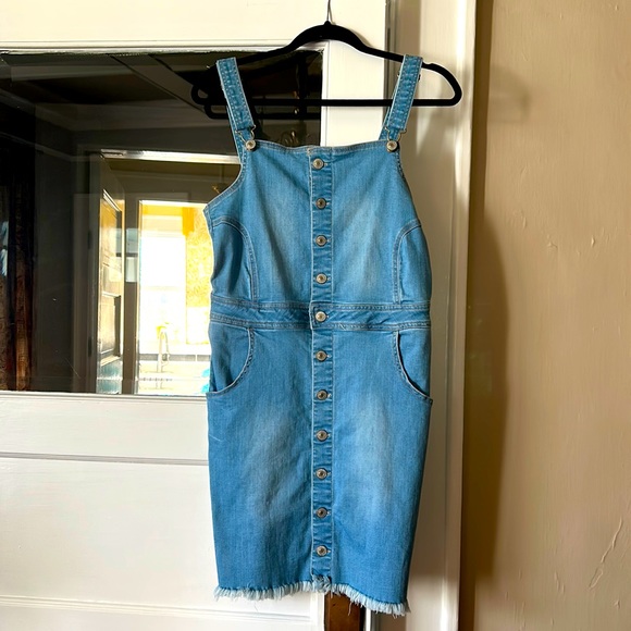 Wax Jean Dresses & Skirts - Stretchy denim Overall dress